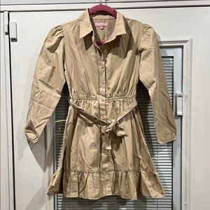 BCBGirls Tan Casual Kids Dress